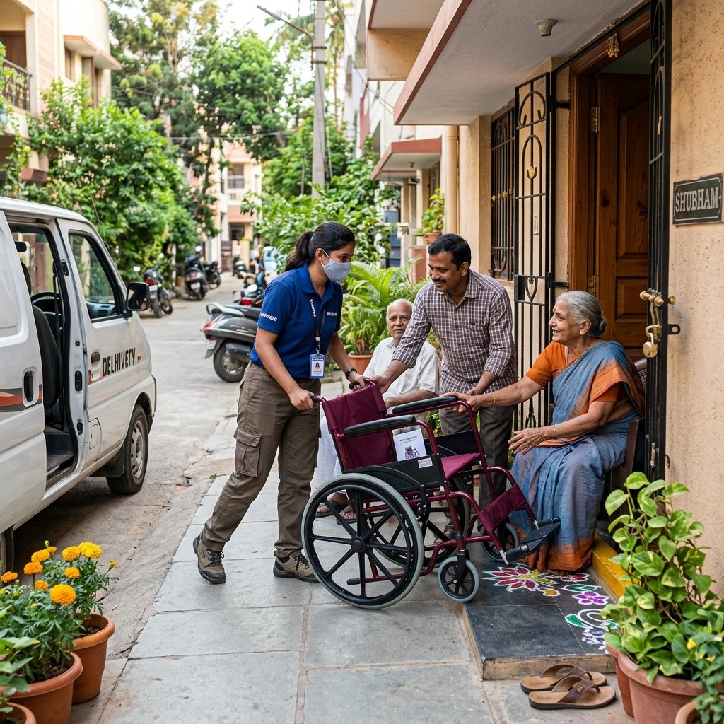 Wheelchair and mobility equipment ready for home delivery